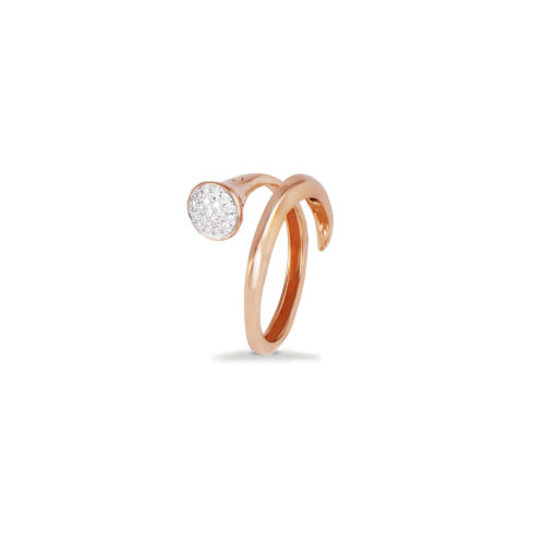 Anello in oro rosa con diamanti bianchi Collezione Premiére Oro 18 carati Diamanti bianchi: carati 0,12 - qualità G/VS