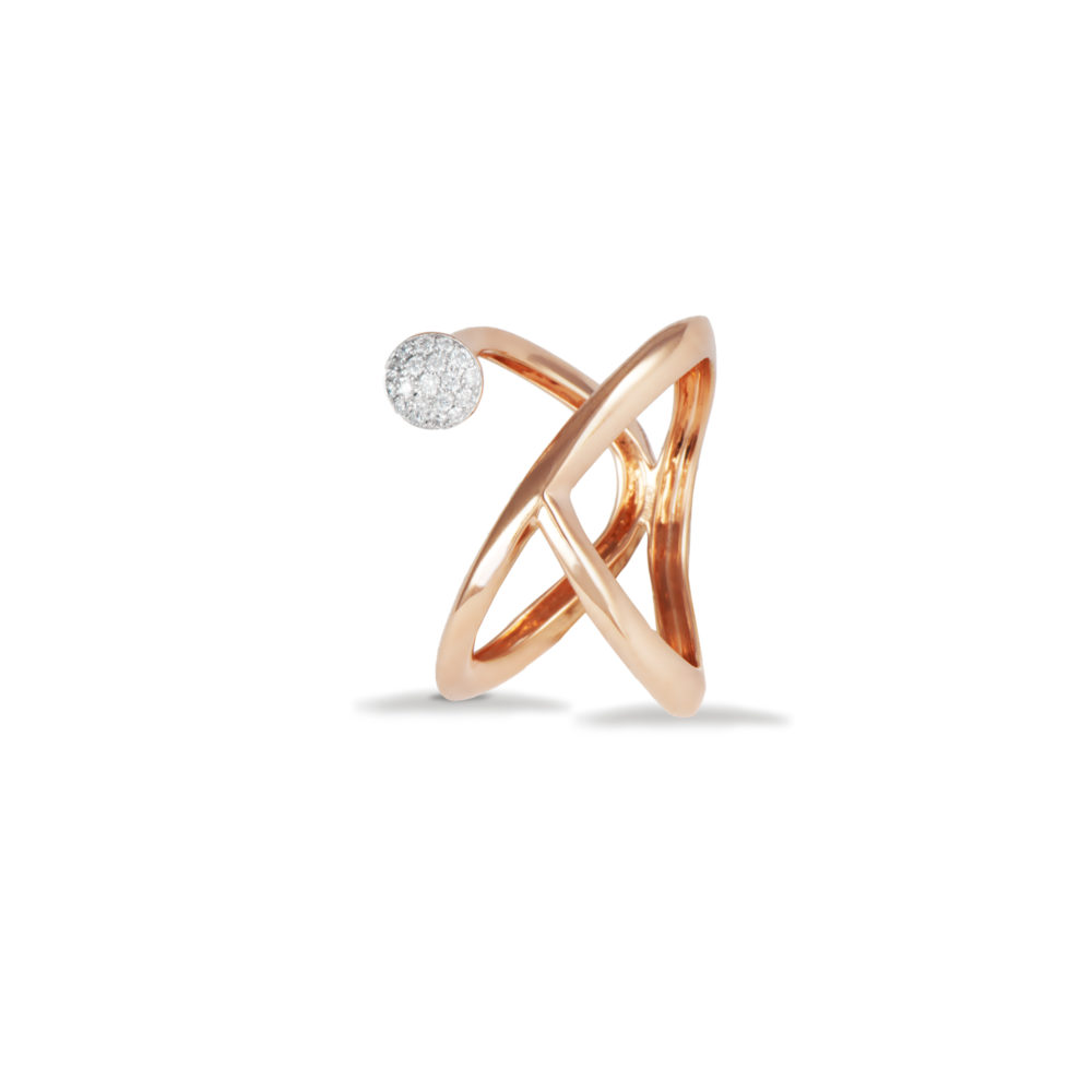 Anello in oro rosa con diamanti bianchi Collezione Premiére Oro 18 carati Diamanti bianchi: carati 0,10 - qualità G/VS