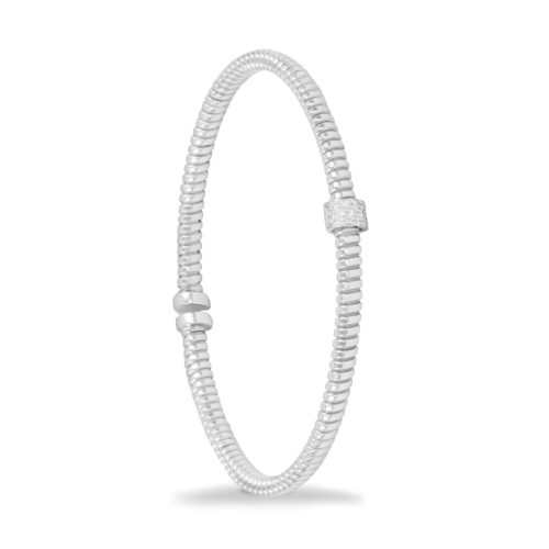 Bracciale in oro bianco con diamanti bianchi Collezione Move Oro 18 carati Diamanti bianchi: carati 0,10 – qualità G/VS
