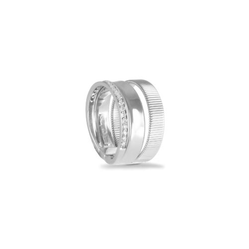Anello in oro bianco con diamanti bianchi Collezione Sunrise Oro 18 carati Diamanti bianchi: carati 0,21 - qualità G/VS