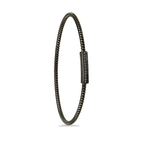 Bracciale in oro nero con diamanti neri 441745 - Collezione Easy - K di Kuore