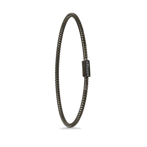 Bracciale in oro nero con diamanti neri 442270 - Collezione Easy - K di Kuore