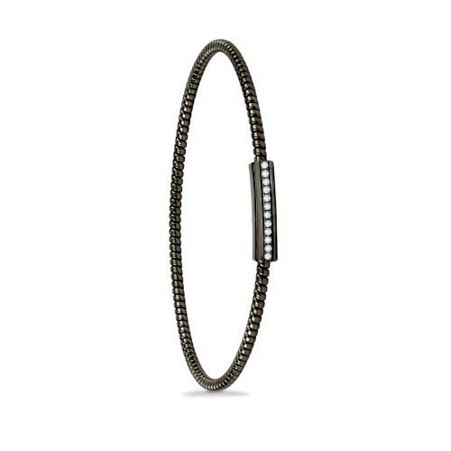 Bracciale in oro nero con diamanti bianchi 442295 - Collezione Easy - K di Kuore