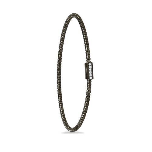 Bracciale in oro nero con diamanti bianchi 442571 - Collezione Easy - K di Kuore