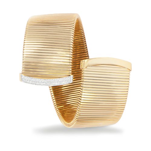 Bracciale in oro giallo con diamanti bianchi 441186 - Collezione Wide - K di Kuore