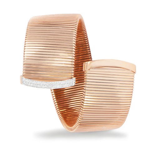 Bracciale in oro rosa con diamanti bianchi 441262 - Collezione Wide - K di Kuore