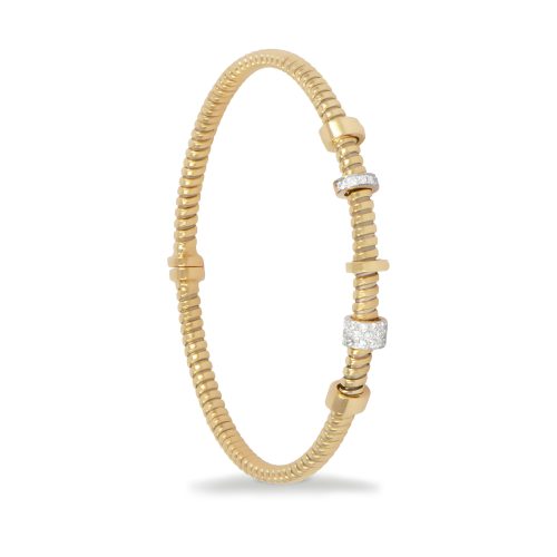 Bracciale in oro giallo con diamanti bianchi 441580 - Collezione Move - K di Kuore