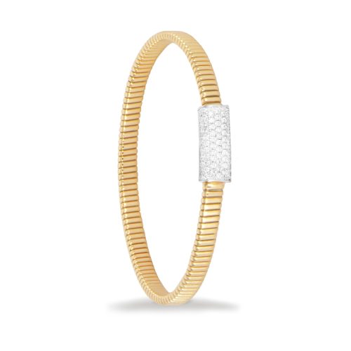 Bracciale in oro giallo con diamanti bianchi 441674 - Collezione Basic - K di Kuore
