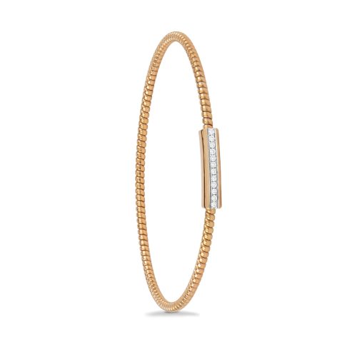 Bracciale in oro rosa con diamanti bianchi 441699 - Collezione Easy - K di Kuore