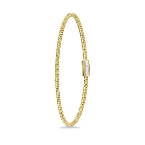 Bracciale in oro giallo con diamanti bianchi 441703 - Collezione Easy - K di Kuore