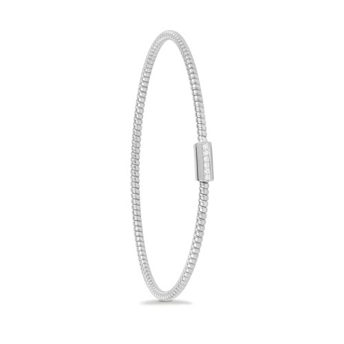 Bracciale in oro bianco con diamanti bianchi 441704 - Collezione Easy - K di Kuore
