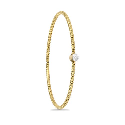 Bracciale in oro giallo con diamanti bianchi 441724 - Collezione Easy - K di Kuore