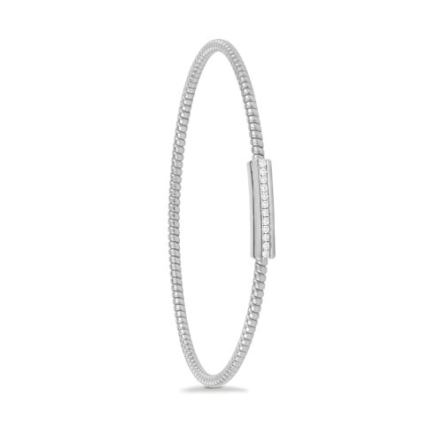 Bracciale in oro bianco con diamanti bianchi 441741 - Collezione Easy - K di Kuore
