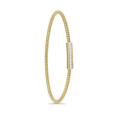 Bracciale in oro giallo con diamanti bianchi 441742 - Collezione Easy - K di Kuore