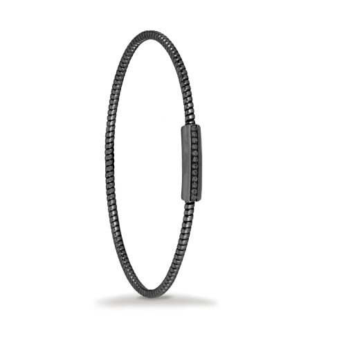 Bracciale in oro nero con diamanti neri 441745 - Collezione Easy - K di Kuore