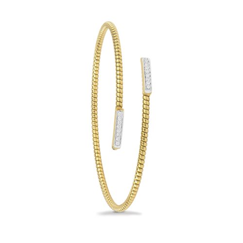 Bracciale in oro giallo con diamanti bianchi 441780 - Collezione Easy - K di Kuore