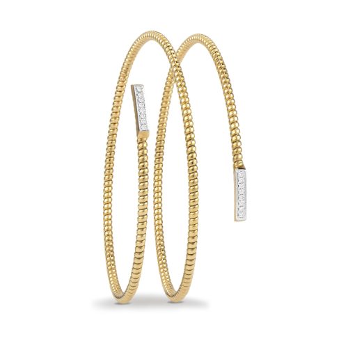 Bracciale in oro giallo con diamanti bianchi 441828 - Collezione Easy - K di Kuore