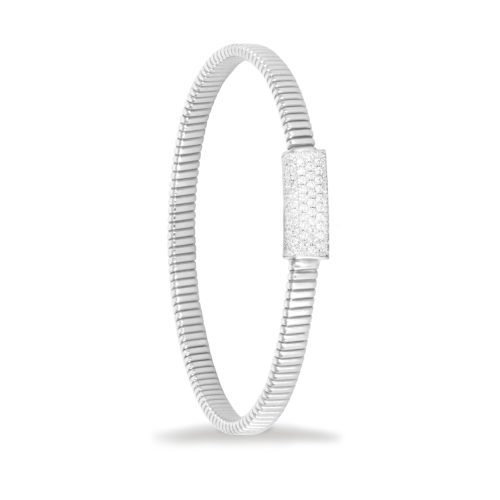 Bracciale in oro bianco con diamanti bianchi 441864 - Collezione Basic - K di Kuore