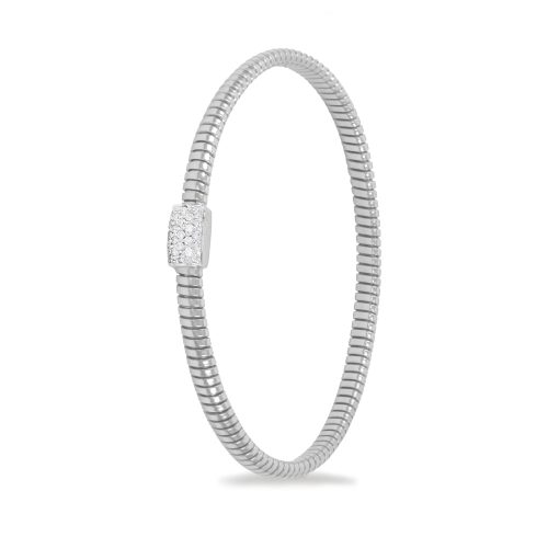 White gold bracelet with white diamonds 442009 - Basic Collection - K di Kuore