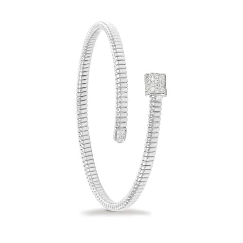 Bracciale in oro bianco con diamanti bianchi 442024 - Collezione Basic - K di Kuore
