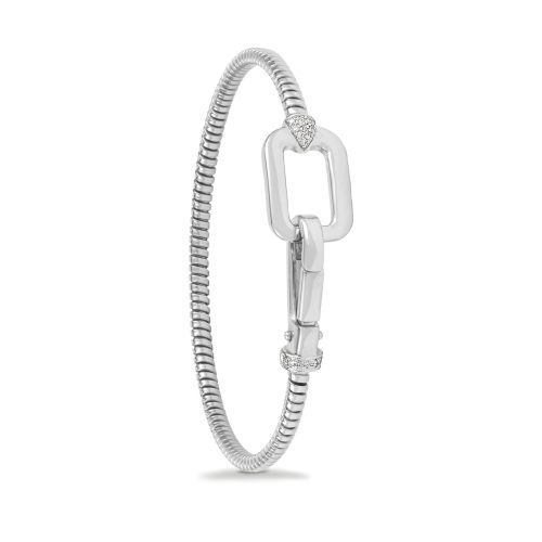 Bracciale in oro bianco con diamanti bianchi 442181 - Collezione Icons - K di Kuore