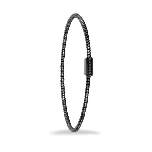 Bracciale in oro nero con diamanti neri 442270 - Collezione Easy - K di Kuore