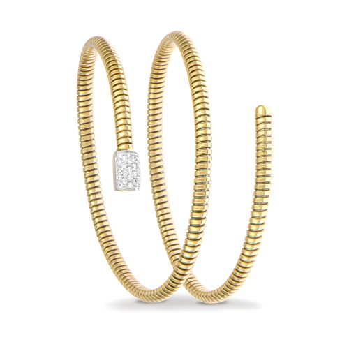 Bracciale in oro giallo con diamanti bianchi 442272 - Collezione Basic - K di Kuore