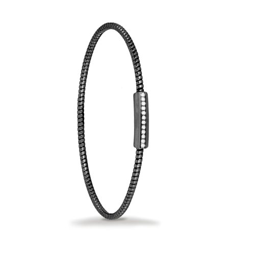 Bracciale in oro nero con diamanti bianchi 442295 - Collezione Easy - K di Kuore