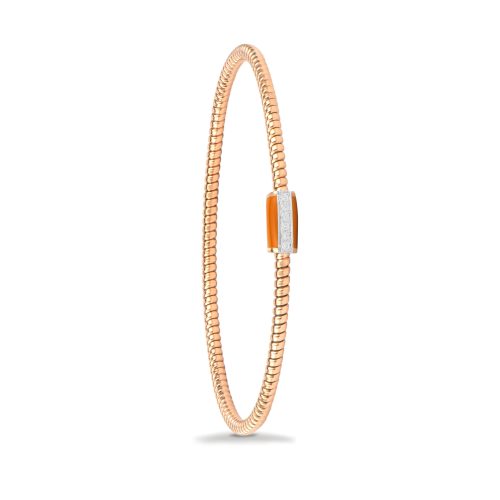 Bracciale in oro rosa con diamanti bianchi 442330 - Collezione Easy - K di Kuore