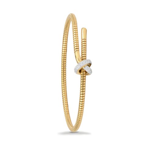 Bracciale in oro giallo con diamanti bianchi 442335 - Collezione Nodo - K di Kuore