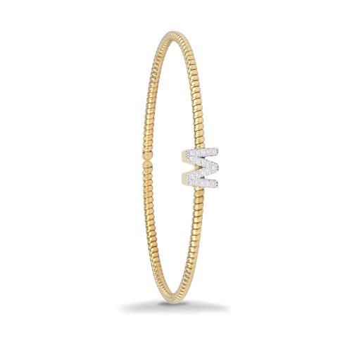 Bracciale in oro giallo con diamanti bianchi 442418 - Collezione Easy - K di Kuore